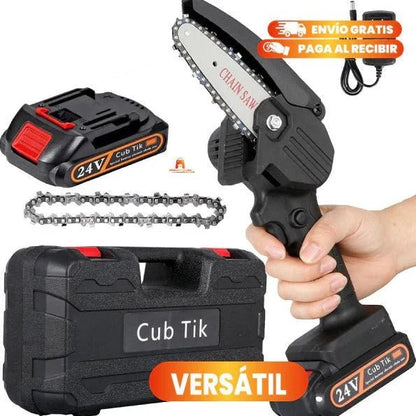 Mini Motosierra de Mano Portátil Recargable + MALETÍN + 2 BATERÍAS - Tienda GoMart!