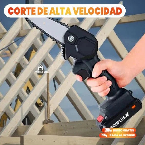 Mini Motosierra de Mano Portátil Recargable + MALETÍN + 2 BATERÍAS - Tienda GoMart!