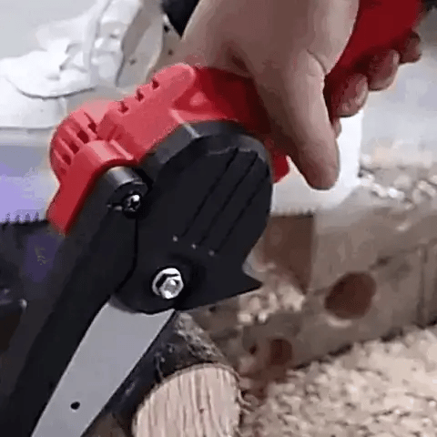 Mini Motosierra de Mano Portátil Recargable + MALETÍN + 2 BATERÍAS - Tienda GoMart!