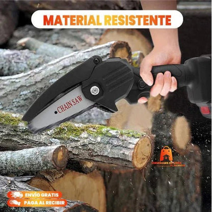 Mini Motosierra de Mano Portátil Recargable + MALETÍN + 2 BATERÍAS - Tienda GoMart!