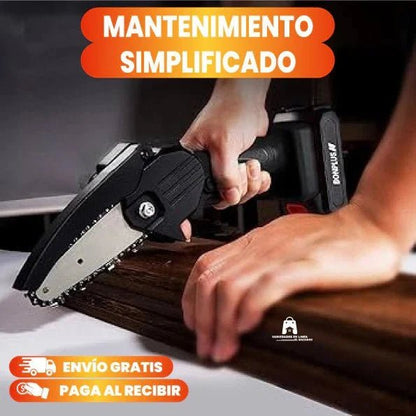 Mini Motosierra de Mano Portátil Recargable + MALETÍN + 2 BATERÍAS - Tienda GoMart!